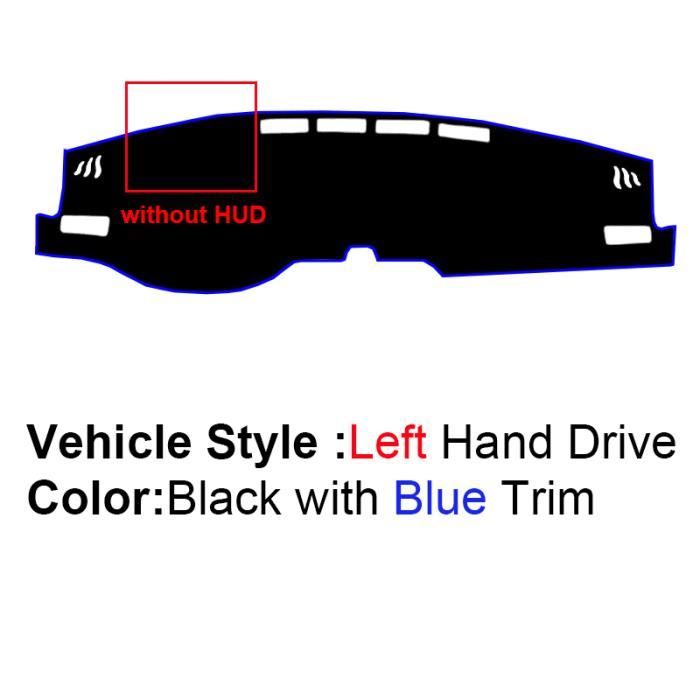 PAS DE HUD LHD Bleu - Couverture de tableau de bord intérieur de voiture,  Tapis de protection pour Toyota Har