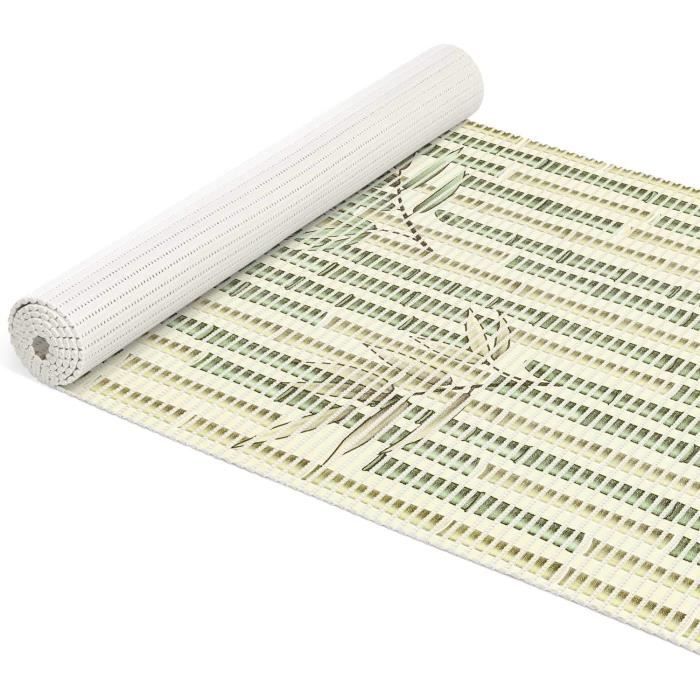 Tapis De Bain Antidérapant En Mousse - Motif Pierres, Demi-cercle 65 Cm, Perméable, Lavable - 3