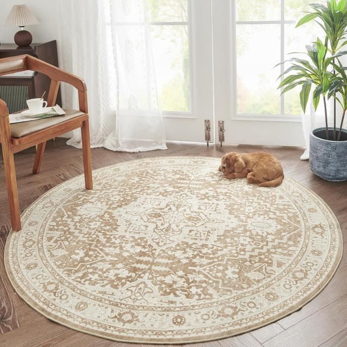 Tapis De Souris Rond Texturé 20 Cm – Motif Original, Lavable, Base Antidérapante – Pour Souris Optique Et Laser