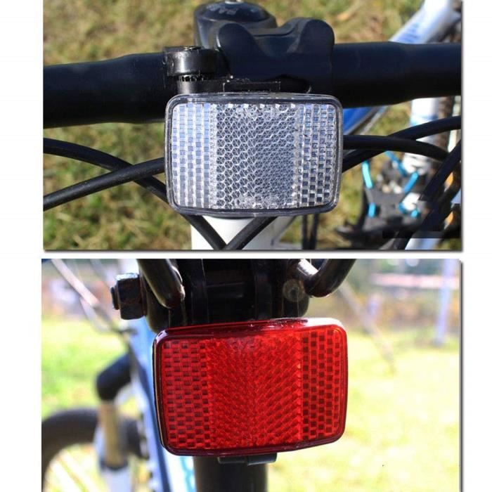 Paire De Poignées De Vélo Avec Réflecteurs - Pour Guidon Diamètre 22.2 à 25.4mm, Neuves