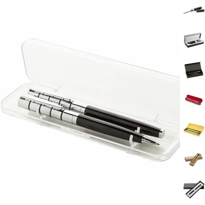 Joli Coffret Reden's Paris : Stylo Plume ET Stylo Bille, Couleur Argenté & Or