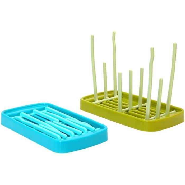 Boîte Rangement Biberons - Avec Couvercle Anti-Poussière - Support Séchage - Portable