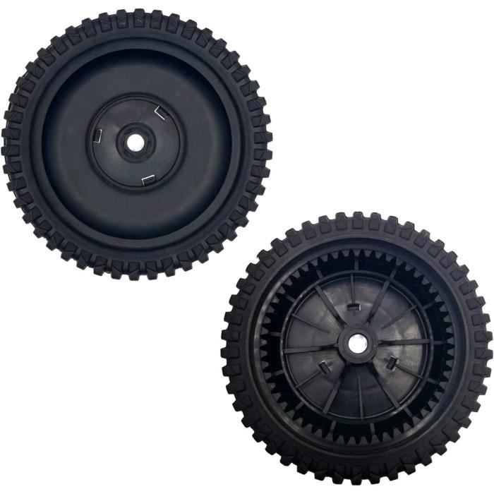 Lot De 2 Roues Motrices Arrière Pour Tondeuse Toro 55,9 Cm - Diamètre 20,3 Cm - Références 115-4695, 138-3216 - Pneu Caoutchouc, Engrenage 38 Dents