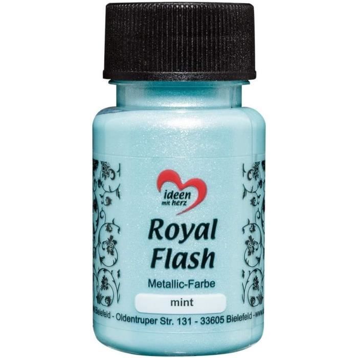 Ideen Mit Herz | Peinture Acrylique Métallique Rouge | 50 Ml