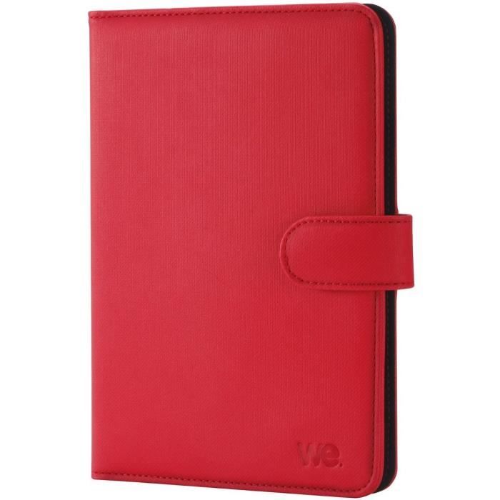 WE H-720 Housse De Protection Universelle 7'', Attaches En Silicone Ajustables - Rouge