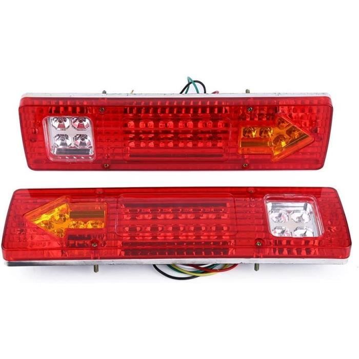 Feux Arrière Remorque Halogènes 12V - Lot De 2, 7 Fonctions, Certifiés ECE, Avec Clignotant, Frein, Anti-brouillard - 3