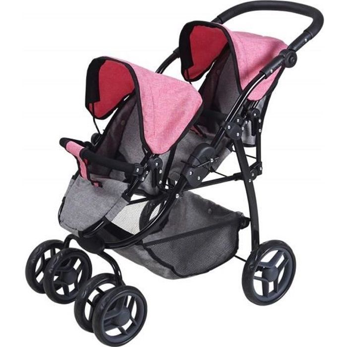 Poussette jumeaux top maxi toys