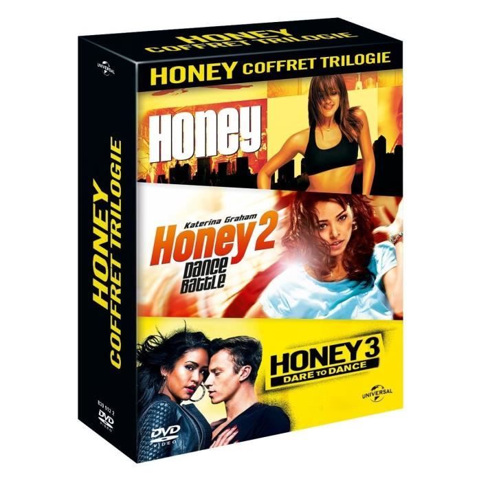 DVD Honey coffret trilogie Honey + Honey 2 Dance Battle + Honey 3