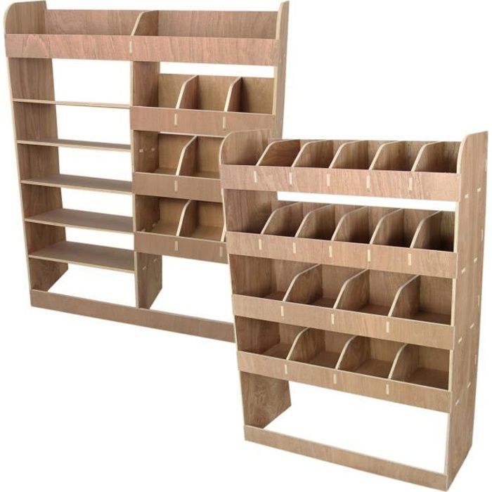 etagere rangement en contreplaque pour camionnette opel vivaro swb equerres de fixation gratis cdiscount auto