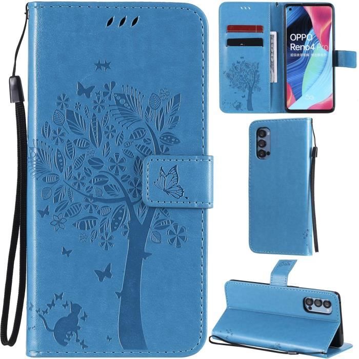 Coque Portefeuille Pour Oppo Reno 8 - Housse En PU Cuir Avec Portes-cartes - Noir - Marque EbestStar - Neuf Sous Blister