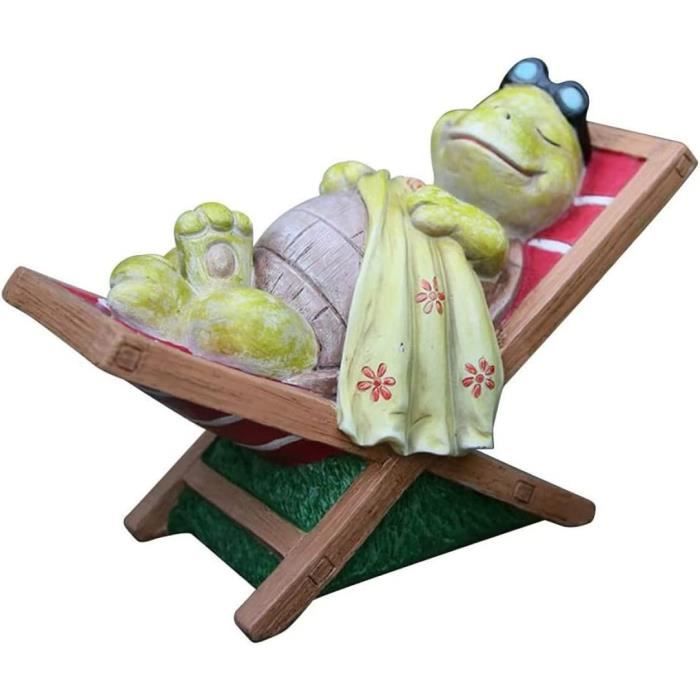 JDCMEI Lot De 3 Figurines De Tortue De 7 Cm De Long, Résine Statue De Tortue, Tortue Decoration Décorations Jardin En Résine, Figurine Décorative Pour