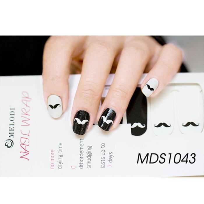 1043 -Bandes autocollantes de vernis à ongles, 16 pointes-feuille,  bricolage, étanche, mignon dessin animé, motifs de fleurs, envelo -  Cdiscount Au quotidien