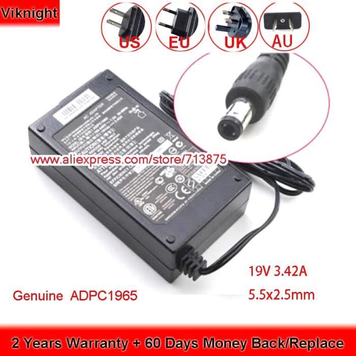 Câble Alimentation,Véritable 19V 3.42A 65W ADPC1965 ADS 65LSI 19 1 ...