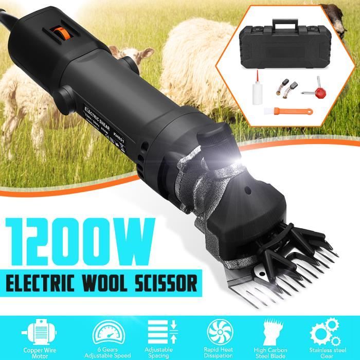 Tondeuse Électrique Mouton 850W 6 Vitesses - Tondeuse Pro Animaux Laine Chèvre Mouton - 13 Dents - CGOLDENWALL