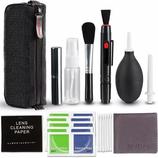 Kit De Nettoyage électronique - Souffleur Air + Brosses + Tissus - Pour Clavier, écran, Appareil Photo