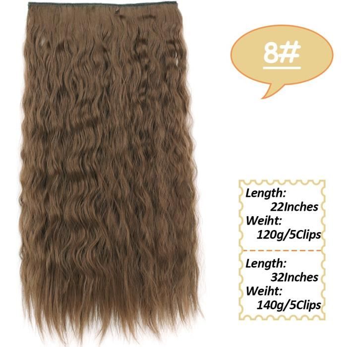 Mèche extensions,NICESYExtensions synthétiques longues ondulées à 5