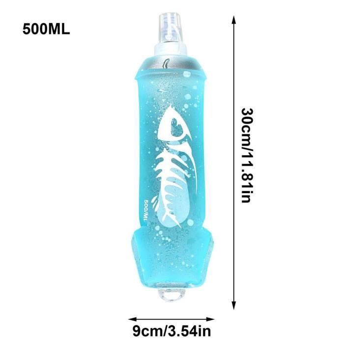 Bouteille D'eau Pliable En Silicone 700 Ml - Portable, Rétractable Avec Mousqueton - Pour Randonnée, Camping, Sport
