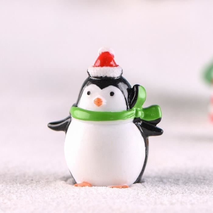 ERINGOGO Lot 20 Décorations Noël Résine - Pingouins Et Ours Miniatures
