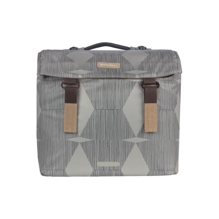 Sacoche double Basil - Elegance - MIK - 40-49L - Taupe - Recyclé PET