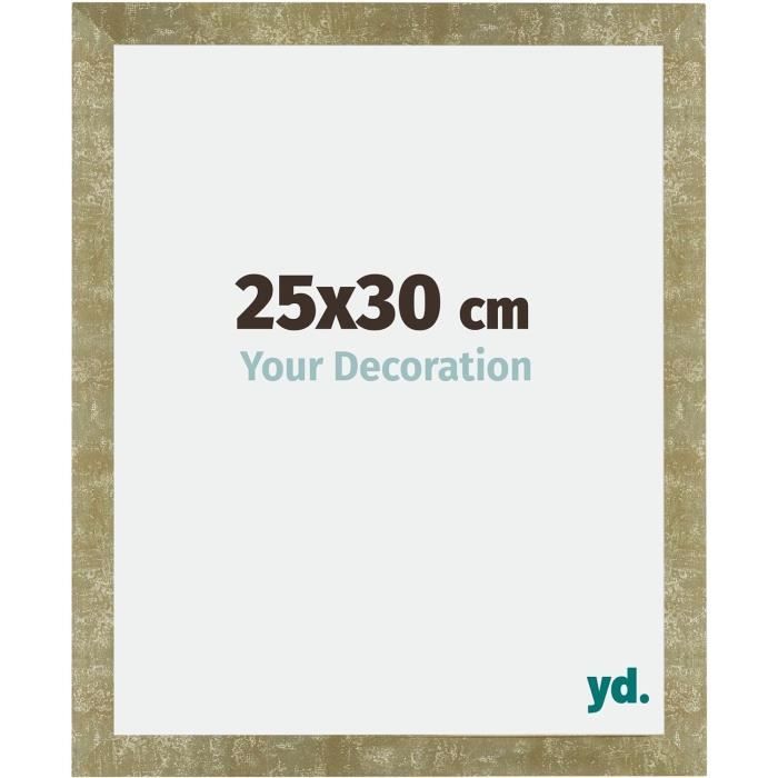 Cadre Photo 25x30 cm - Or Antique - MDF - Como
