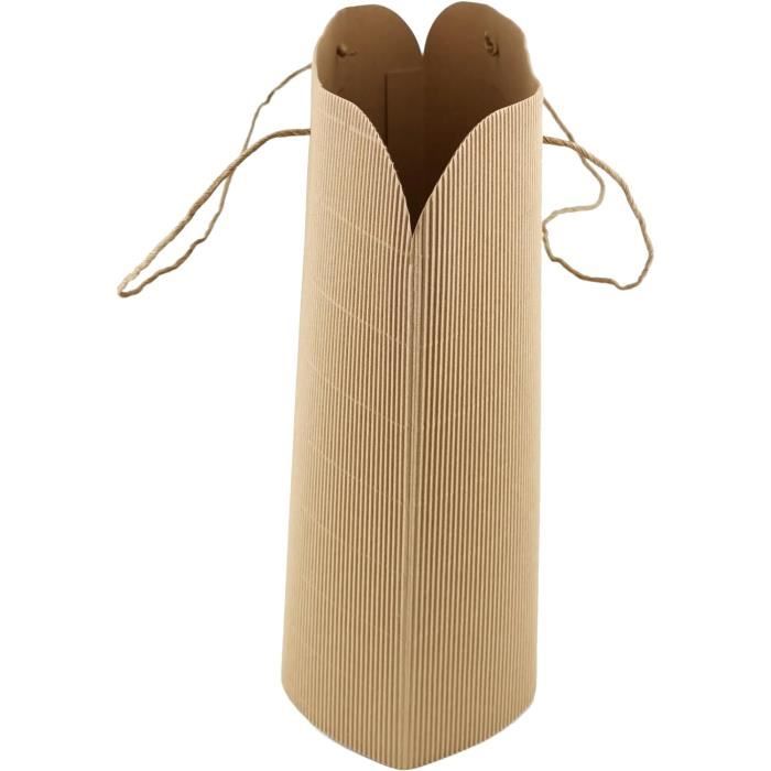 Lot De 50 Sacs En Papier Kraft Brun - 30x20x12.5 Cm - Idéal Pour Emballer Pains, Cadeaux, Bonbons, Fêtes & Snacks