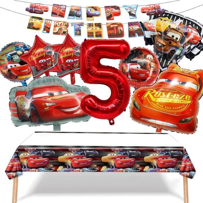 Décor Anniversaire Cars 4Pcs Décors D'Anniversaire De Voiture Ensemble D'Anniversaire De Course