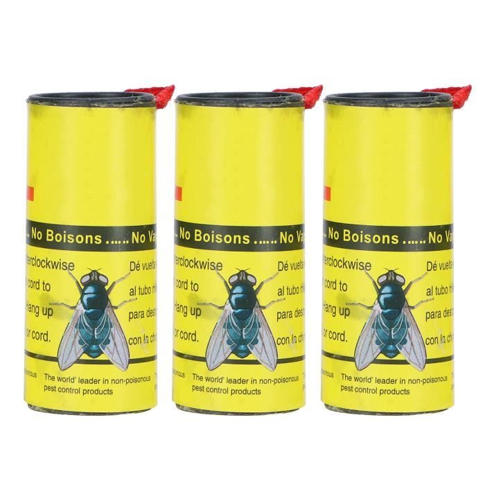 Rouleau de Papier Attrape-Mouches - Ruban adhésif Contre Les Insectes tels Que Les Mouches, Les moustiques et Les Mites - Respectueux de l' environnement - pour l'intérieur et l'extérieur (3-32 Rouleau de Papier Attrape-Mouches - Ruban adhésif Contre Les Insectes tels Que Les Mouches, Les moustiques et Les Mites - Respectueux de l' environnement - pour l'intérieur et l'extérieur (3-32