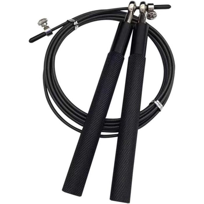 Corde À Sauter Réglable Avec Poignées En Caoutchouc Souple, Roulement Corde À Sauter Réglable Avec Poignées En Caoutchouc Souple, Roulement