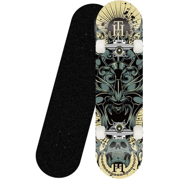 Skateboard Apollo Pour Enfants - 61 Cm - Débutants - Axes Aluminium, Roulements ABEC - Prêt à Rider