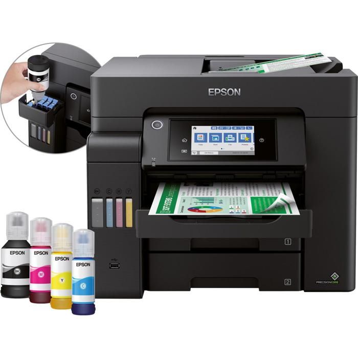 Imprimante multifonctions EPSON EcoTank ET-5850 – Couleur – Jet dencre – A4