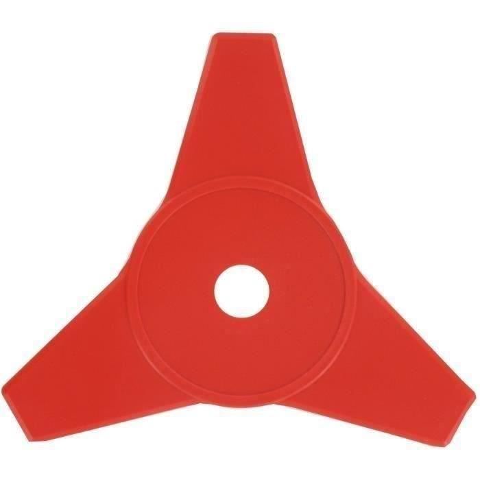 Lame nylon à 3 dents adaptable pour débroussailleuse - Coupe de 250mm, alésage: 25,4mm