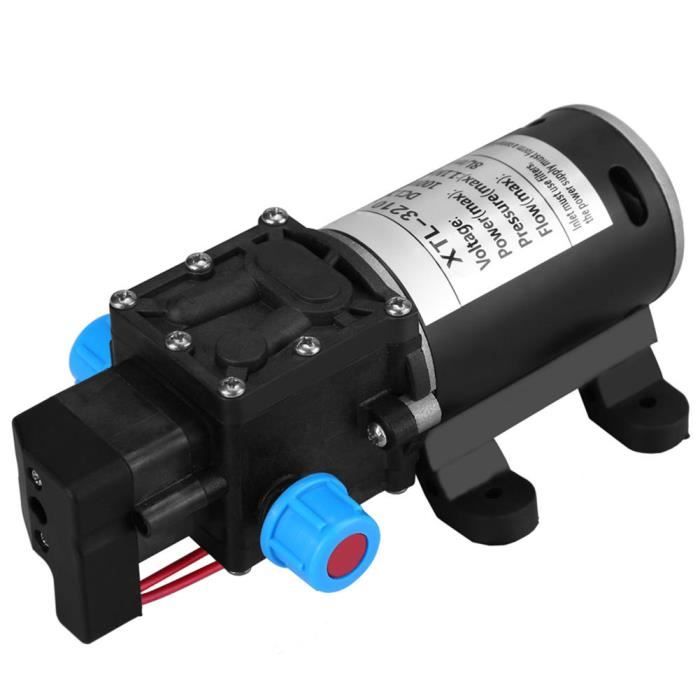 Garosa Pompe à eau à membrane 12V DC 100W 8L / Min 160Psi Pompe à Eau Auto-Amorçante à Membrane Haute Pression pour Lavage