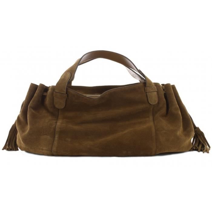 Sac main G rard Darel Le Rebelle DKS03G407 tabac 50 x 25 x 22
