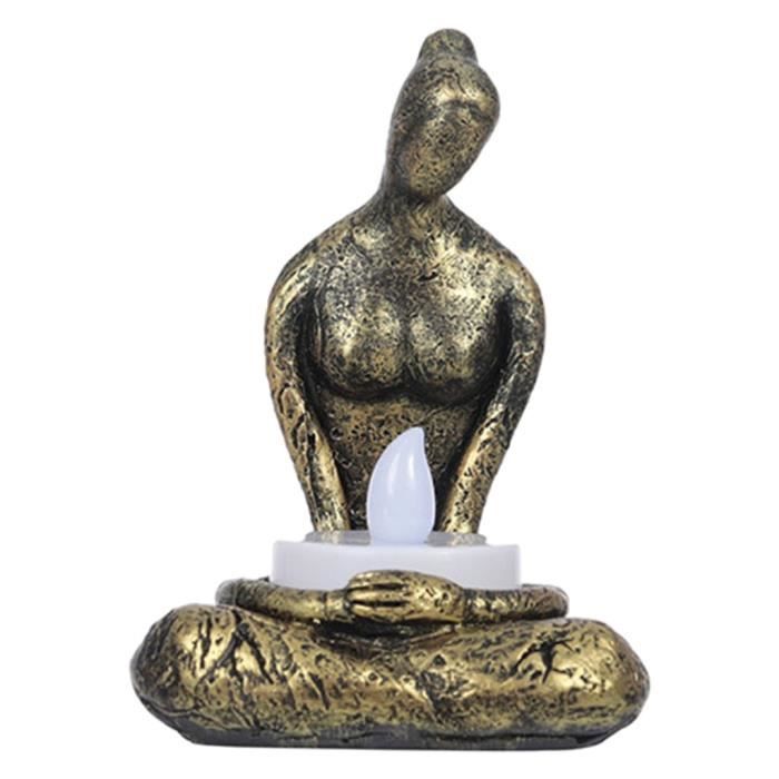 Figurine Sorcière Bougeoir En Résine – Déco Fantastique – Occasion