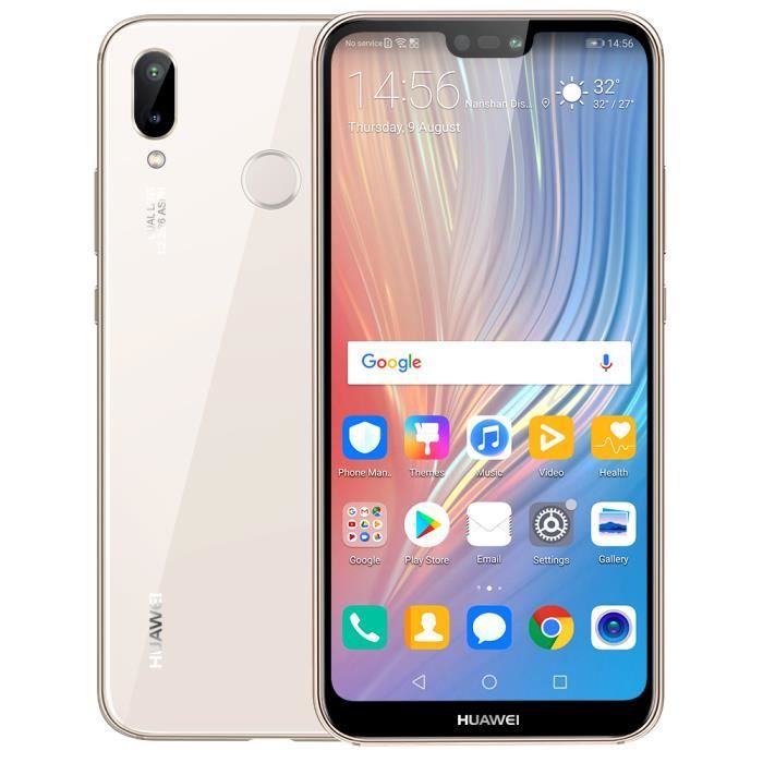 huawei p20 lite 128 go or global version double camera 16mp 2mp 24mp 5 84 pouces octa core kirin 659 debloque nova 3e