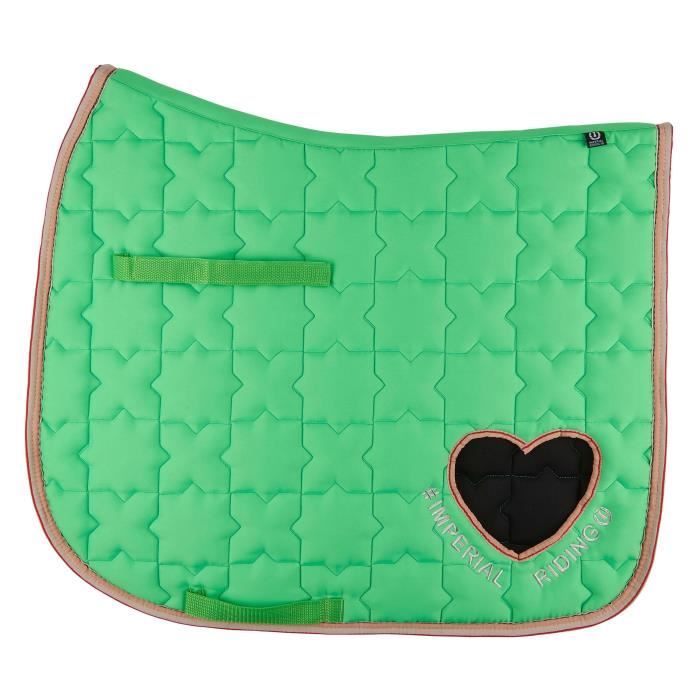 Tapis de selle pour cheval Imperial Riding IRHSymbol DR - green gecko - Poney