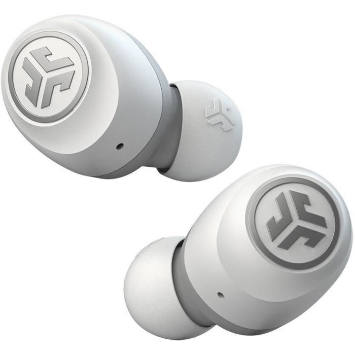 JLab Audio - GO Air True Wireless Earbuds White/Grey - Écouteurs sans fil - Bluetooth - Autonomie BT 20h
