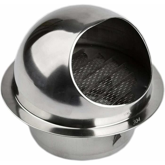 Grille de ventilation - JORMFTTE - 150 mm - Inox - Moustiquaire - Protection façade