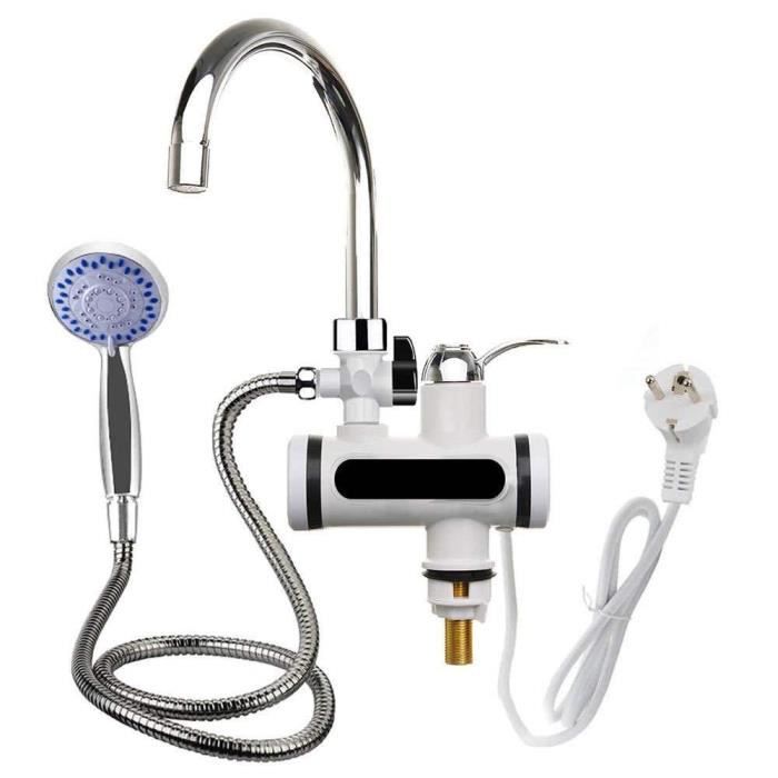 Robinet Mitigeur Cuisine Multi-jet Washower – Affichage Numérique De Température – Inox