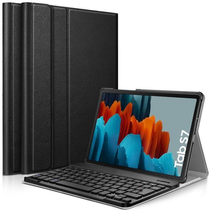 Étui de Protection Slim (Noir) + Clavier pour Samsung Galaxy Tab S8 (SM-X700)