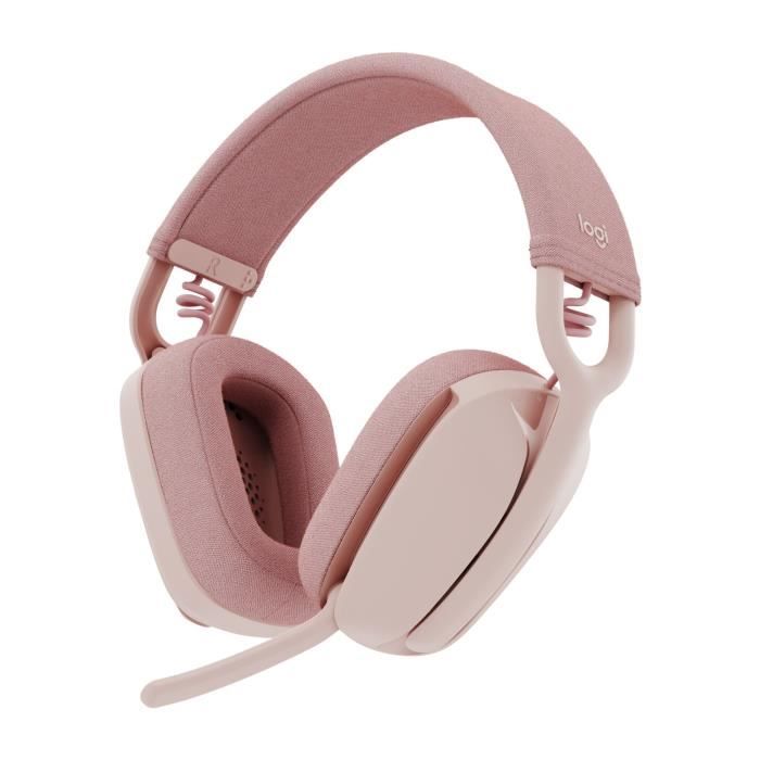 Logitech - Casque d'écoute léger sans fil avec Micro anti-bruit de fond -  Zone Vibe 100 - Rose - Cdiscount Informatique