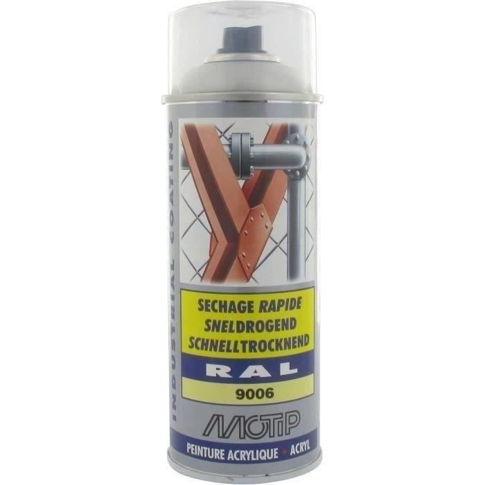 Peinture acryliq séchage rapide Argent RAL 9006