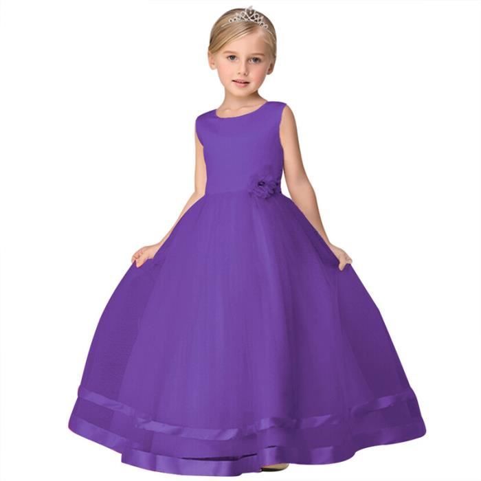 Robe De Demoiselle D Honneur Pour Les Enfants Premiere Robe De Communion Robe D Adolescente Des Filles Princesse Prom Pageant Party Rouge Achat Vente Robe De Ceremonie Cdiscount