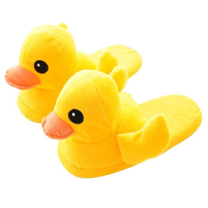Pantoufles Femmes Hommes Petit Canard Jaune En Peluche Hiver Adulte  Chaussons Doux Et Chauds Haute Qualité GD-XZ141Jaune40 Jaune - Achat /  Vente chausson - pantoufle - Prolongation Soldes Cdiscount
