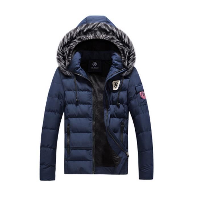 Doudoune bleu marron cheap