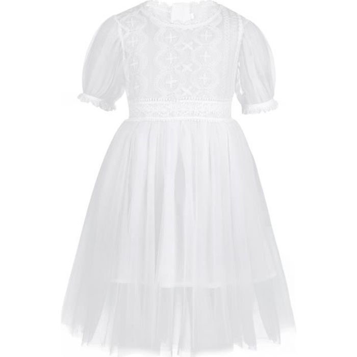 Enfant Fille Cérémonie Robe de Mariage Longue Tulle Robe ...