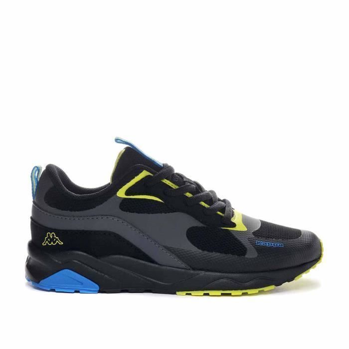 Kappa Baskets - KAPPA - MAZATAN - Garçon - Gris foncé/vert - Légères lacets