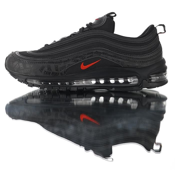 Nike Baskets Air Max 97 Reflective Logo Chaussures de Course homme noir Noir Cdiscount Chaussures