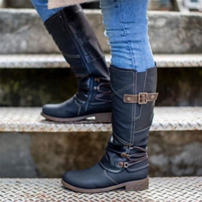 Bottines mi mollet femme online