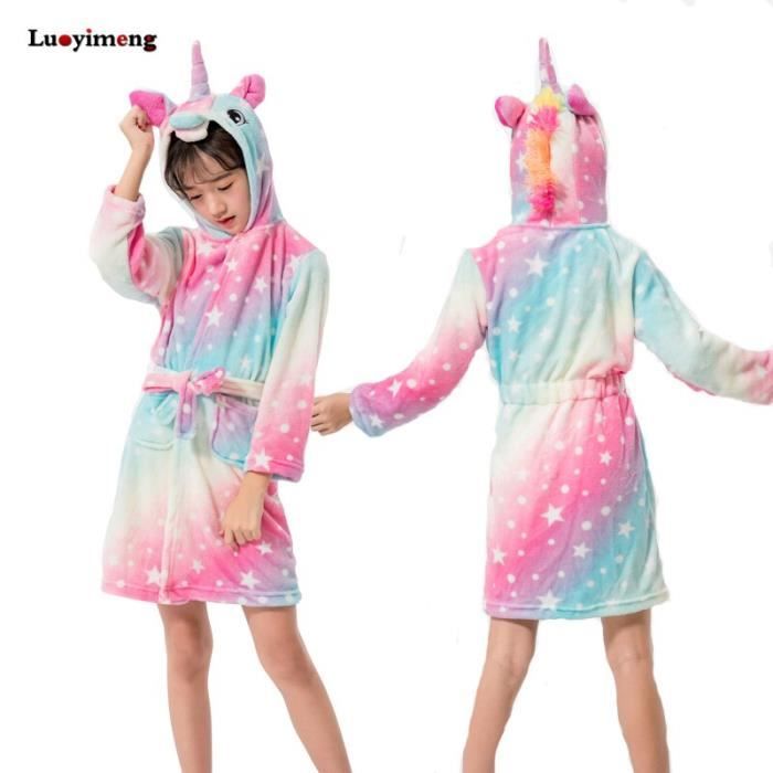 peignoir licorne fille